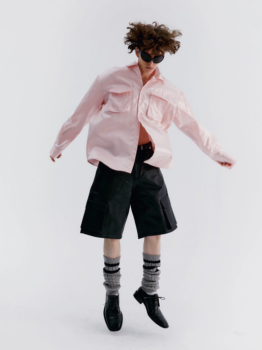 Delivery Pale pink long-sleeved shirt