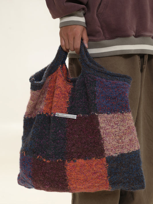 MASONPRINCE's Blended woven wool casual handbag
