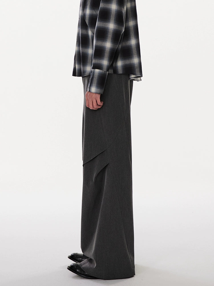 UNDECEIVED Pleated cleanfit casual pants