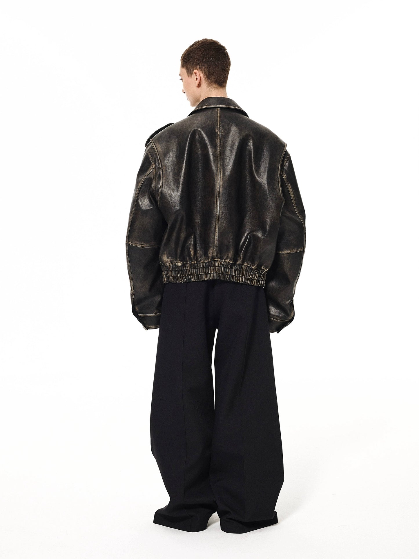 UNKNOWNWORLD HEAVYWEIGHT LEATHER JACKET