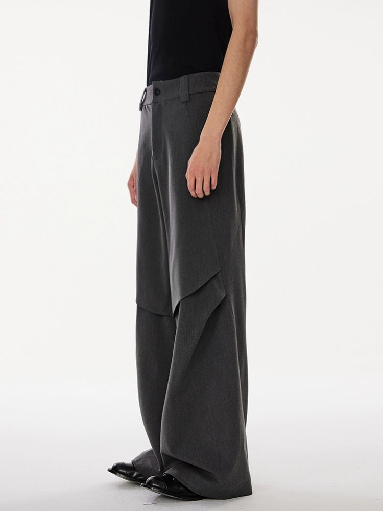 UNDECEIVED Pleated cleanfit casual pants
