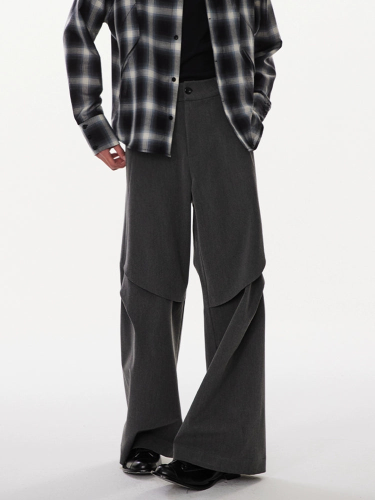 UNDECEIVED Pleated cleanfit casual pants